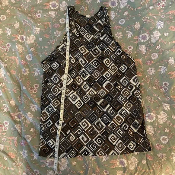 Vintage 70s swirl funky patterned tank top. - Picture 4 of 4